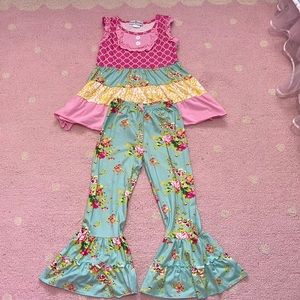 Girls boutique outfit with pants